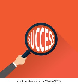 Search Success. vector illustration.
