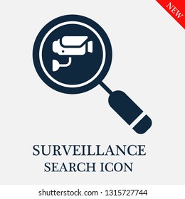 search Surveillance icon. Editable search Surveillance icon for web or mobile.