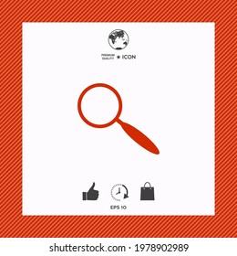 Search symbol icon, elements for your design