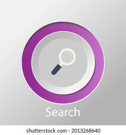 search symbol on the white background.