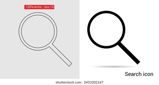Search symbol. A set web icon