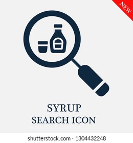 search Syrup icon. Editable search Syrup icon for web or mobile.