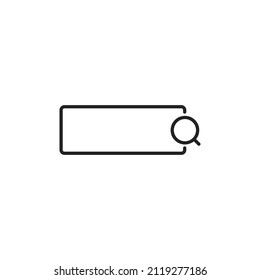 Search system icon. High quality black vector illustration.