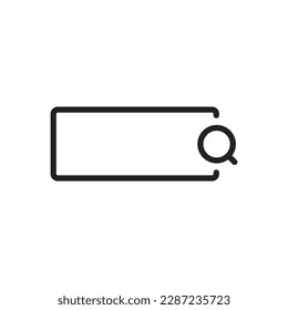 Search system icon. Vector illustration.