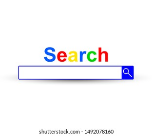 
search system. places to enter text. beautiful banner