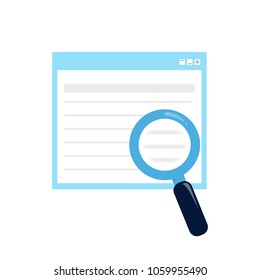 Search tab icon isolated on white background. Search tab icon for web site, app, ui and logo. Business concept, vector illustration, eps 10