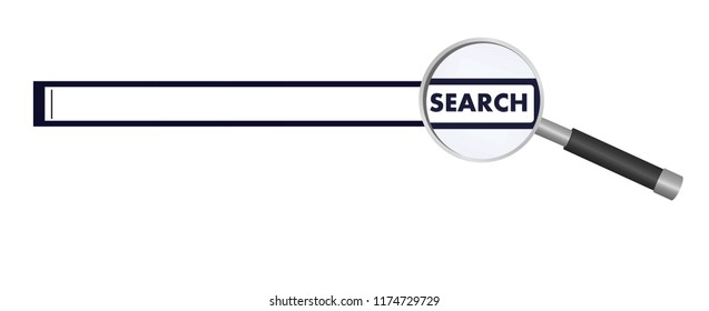 Search tab. vector illustration
