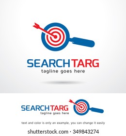 Search Target Logo Template Design Vector