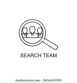 search team icon , person icon