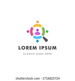 Search Team Logo Template Design Illustration