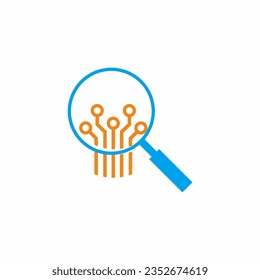 Search technology logo vector image