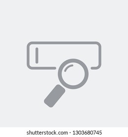 Search for text by writing it on the bar