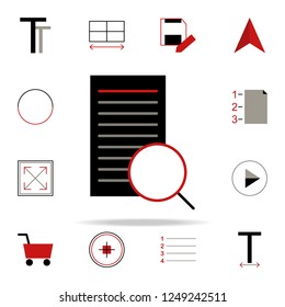 search text icon. text editor icons universal set for web and mobile
