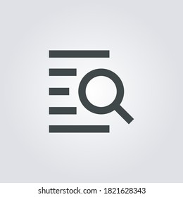 search in text Icon. search in text symbol isolated on Gradient background. Vector Illustration