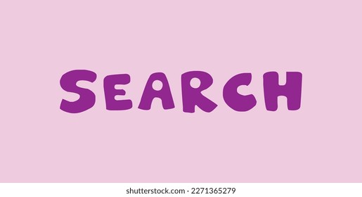 search text on pink background.