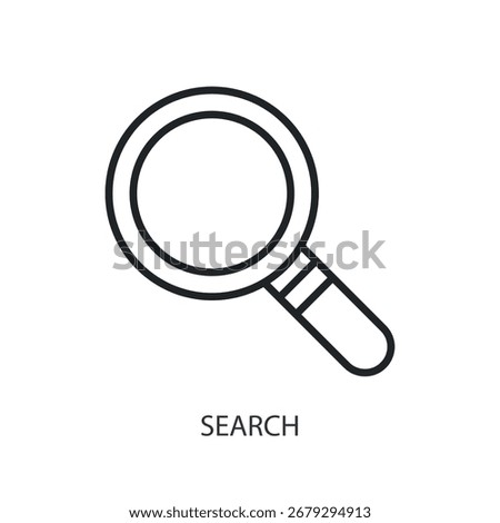 Search thin line vector icons.