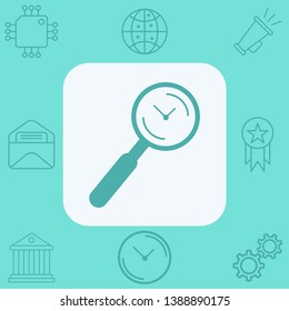 Search time vector icon sign symbol