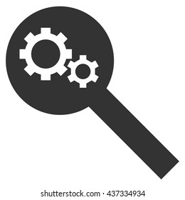 Search Tools vector icon. Style is flat icon symbol, gray color, white background.