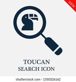 search Toucan icon. Editable search Toucan icon for web or mobile.