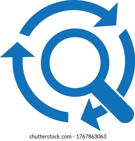 search tracking icon vector illustration.