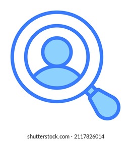 search user Icon. User interface Vector Illustration, As a Simple Vector Sign and Trendy Symbol in Line Art Style, for Design and Websites, or Mobile Apps,