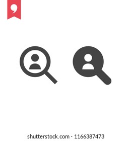 search user icon vector, can be used for web and mobile design