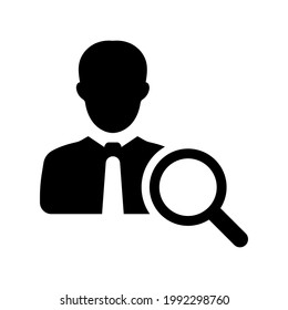 Search user icon.find agent,broker (vector illustration)