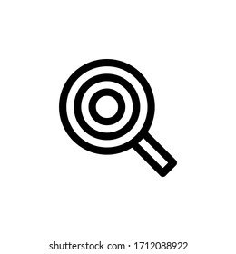 Search User Interface Outline Icon Logo Vector Illustration
