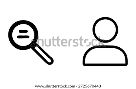 Search And User Profile Line Icon