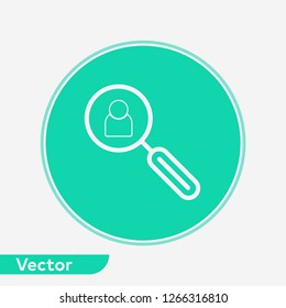 Search user vector icon sign symbol