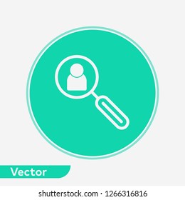 Search user vector icon sign symbol