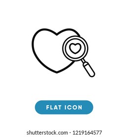 Search valentines day vector icon