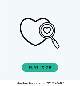Search valentines day vector icon