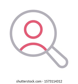 search vector color line icon 