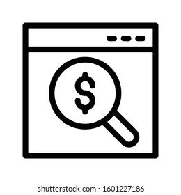 search vector color line icon 