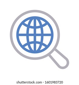 search vector color line icon 
