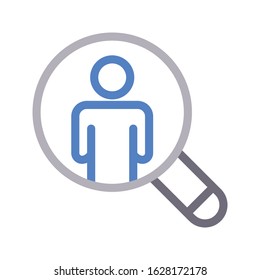 search vector color line icon 

