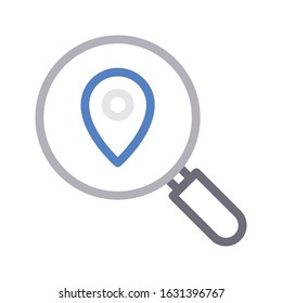 search vector color line icon 