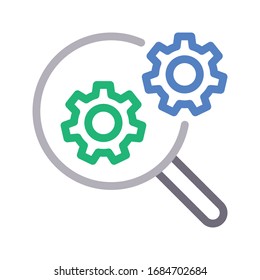 search vector color line icon 