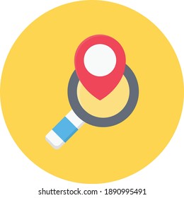 search vector colour flat icon