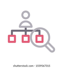 search vector colour line icon 