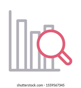 search vector colour line icon 