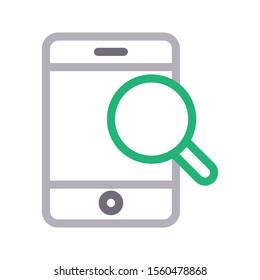 search  vector colour line icon 