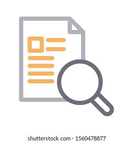 search vector colour line icon 
