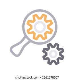 search vector colour line icon 