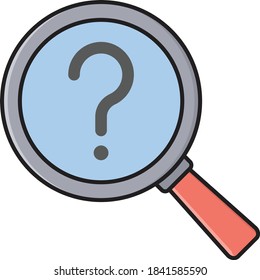 search vector colour line icon 