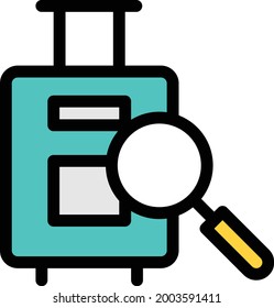 search vector colour line icon