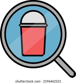 search vector concept on white background. isolated illustration icon