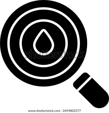 Search vector design in modern style, location tracking and EV station finder concept, smart transportation illustration. Glyph Icon