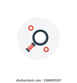 search vector flat color icon 